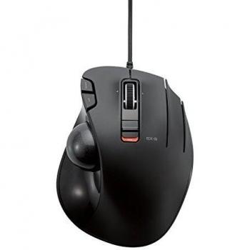 Trackball Elecom M‑XT3URBK: control por pulgar, 6 botones, negro