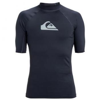 Quiksilver Alltag Surfshirt mit UPF 50, Männer, Schwarz