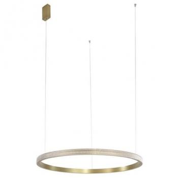 Nova Luce ORLANDO LED Licht Pendelleuchte Messing 30W Warmweiß 180x85cm