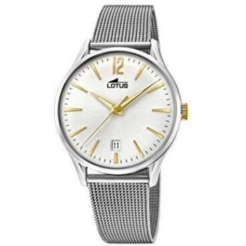 Lotus 18405/1 – Montre Étanche 50m, Cadran Gris, Acier