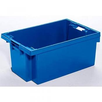 Bac emboîtable bleu 40 litres pour stockage