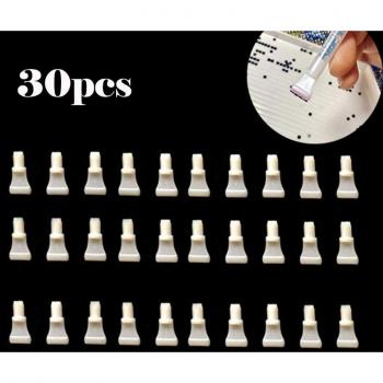 Kit d'outils pour peinture diamant 5D, 30 pièces, 4 emplacements, pointe pour stylo