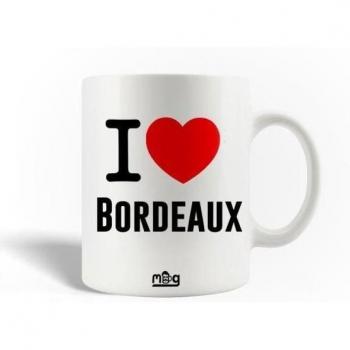 Keramische Kaffeetasse I Love Bordeaux