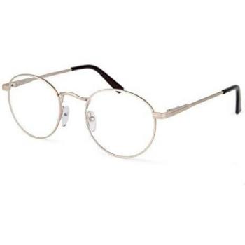 Men's Oval Full Rim Metal Prescription Glasses