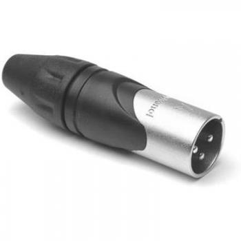 Connettore Amphenol XLR 3p Maschio Argento