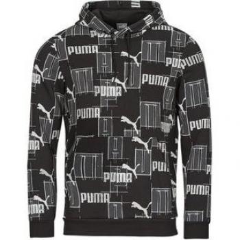 Puma Men's Black ESS+ Logo Lab Hoodie