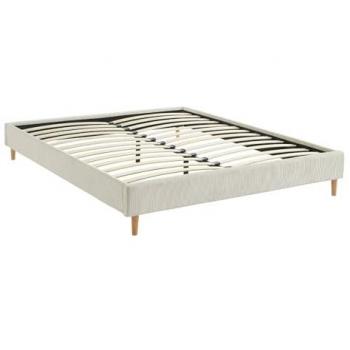 Cama Pana Blanca 160x200 con Somier de Alta Calidad