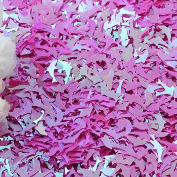Lentejuelas de PVC con purpurina delfín 20g
