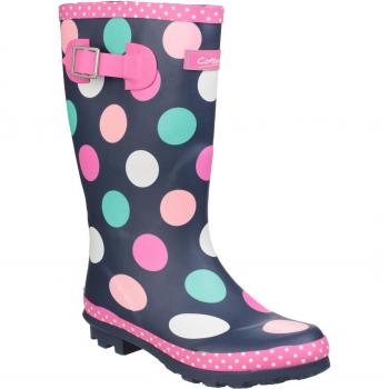 Cotswold Stivali Wellington a pois per bambina
