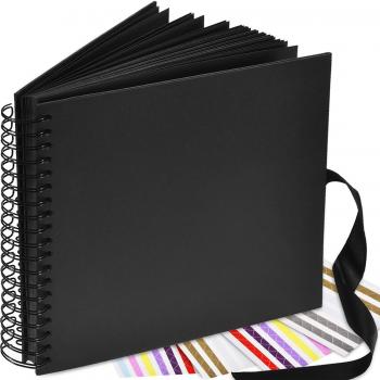 Travel Memory Scrapbook (10 inches, 80 pages, photo corner sheets included)