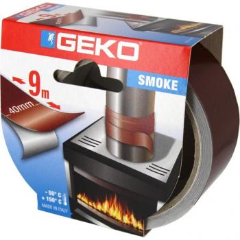 Ruban de protection thermique Geko marron MT 9 x 40 mm – usage sur tuyaux et poêles à feu