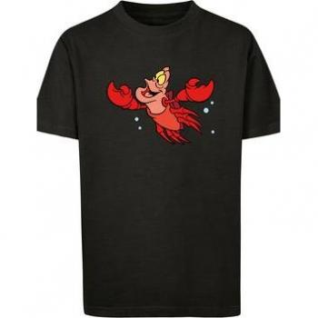 F4NT4STIC Kinder T-Shirt Disney Arielle Sebastian Bubbles Schwarz 134-140