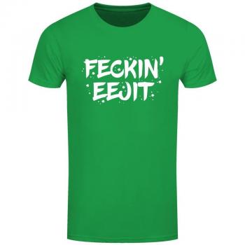 Chemise décontractée Grindstore pour hommes : Feckin Eejit Saint‑Patrick