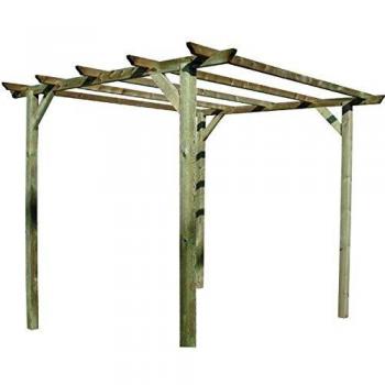 Pergola Blinky en bois de hêtre avec support Wisteria