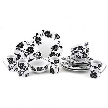 DSC1105 Vivienne 16‑Piece Tableware Set – Dual Color, 4 Servings