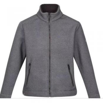 Regatta Herren Garrian II Fleecejacke M – Durchschlagender Reißverschluss in Braun/Marineblau