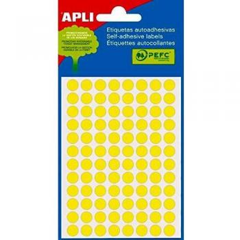 Apli Minibag Etiquetas Amarelas Fluorescentes