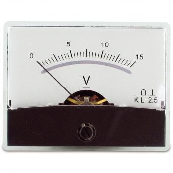 Drehspul-Einbau-Messinstrument 0-15V