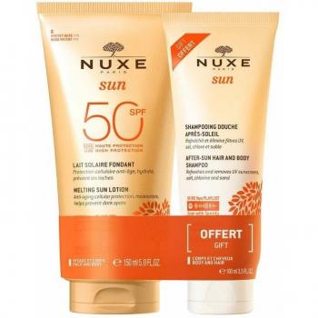 Nuxe Sun Leche Fundente Alta Protección Spf50 150 ml + Regalo Champú Y Gel De Ducha After Sun 100 ml