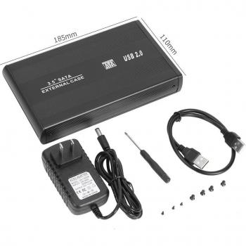 3,5 Zoll Aluminium-ABS Festplattengehäuse mit USB 3.0 zu SATA Schnittstelle