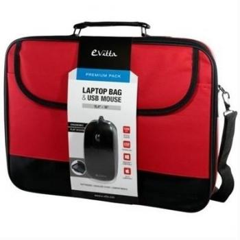 E-Vitta EVLB000301 16 Maletín clásico Negro Rojo