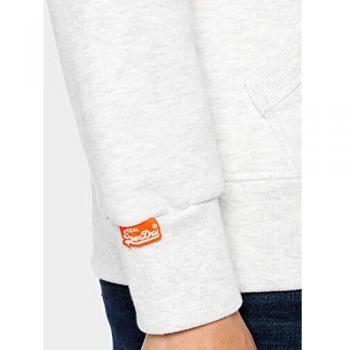 Superdry Sudadera con Capucha Clásica Orange Label, Gris (Ice Marl 54G), S para Hombre