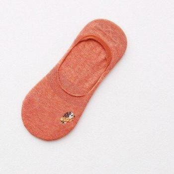 Cartoon Embroidered Invisible Slippers for Women