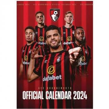 Mural calendrier AFC Bournemouth 2024, format A3