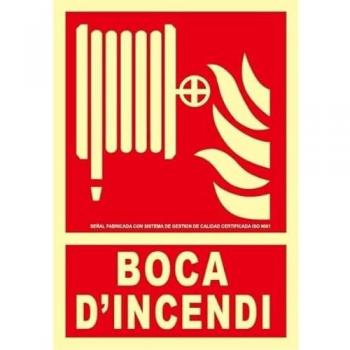 Señal de Seguridad Boca d'Incendi 210 x 300 mm Clase A