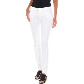 Long‑Stretch Women’s Pant, 70DBF0552-O025, Size 29, White Fabric