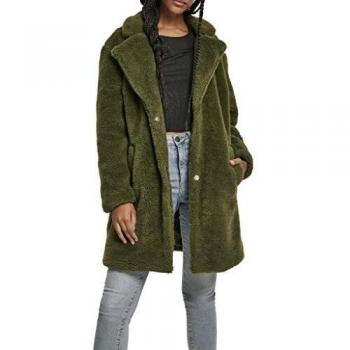 Women's Oversized Olive Sherpa Parka