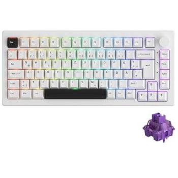 Akko 5075B VIA 75% ISO Keyboard – Bluetooth/Wired, RGB, Gasket Mount