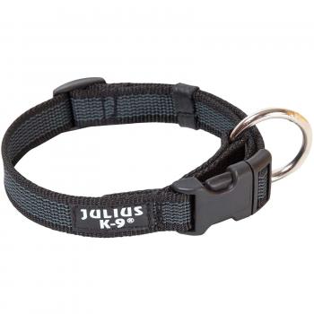 Julius-K9 20 mm Color & Gray Collar, Black-Grey, 27-42 cm