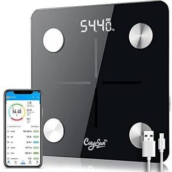 CosySun HealthTrack Digital Scale – Smart Body Composition Analyzer for Bathroom, USB Rechargeable
