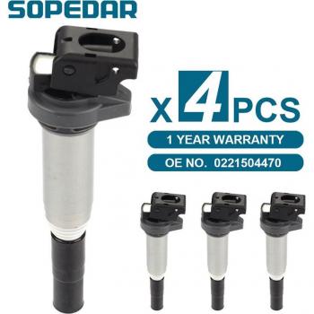 Coil Pack 4‑Pack for Peugeot & Citroën (207/308, C4/C5) and BMW (3/5/7 Series, X3/X5/X7, E46/E60/E65)