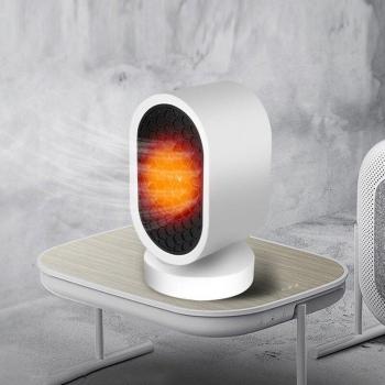 Energy-Efficient Mini Electric Heater Fan with 3s Quick Heating and Overheat Safety for Office Desktop