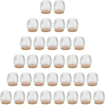 Silicona Protector de Suelo para Sillas 32 Paquetes