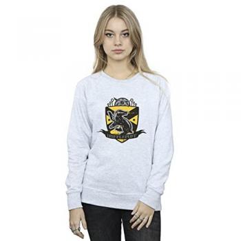 Hufflepuff Crest Grey Women's Sweatshirt