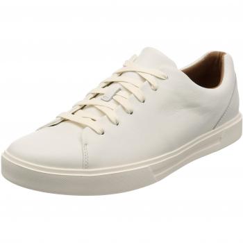 Clarks White Lace-Up Shoes for Men
