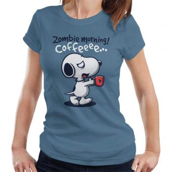 Wakeful Zombie Snoopy Coffee Tee (Women)