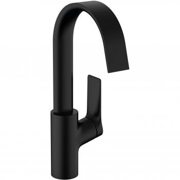 Hansgrohe Vivenis 210, miscelatore lavabo girevole, finitura nero opaco