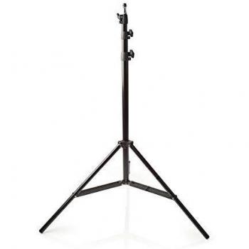 Professional Studio Lighting Stand from Nedis, 260 cm Maximum Height, Centre Cones Included, Black