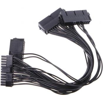 Adaptador de extensión de alimentación ATX 24 Pines, cable triple 20 + 4 pines, 18AWG para minería