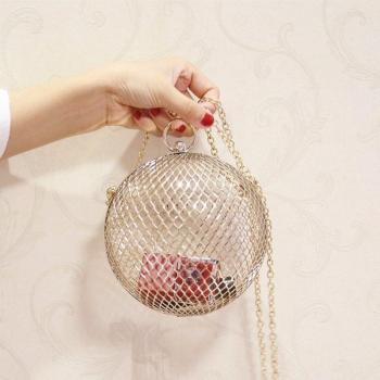 Ladies Gold Clutch Purse