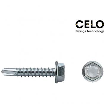 Caja 100 unidades Punta Broca HEXAGONAL DIN/REF 7504K Ø6,3×63 mm – Zincado Celo