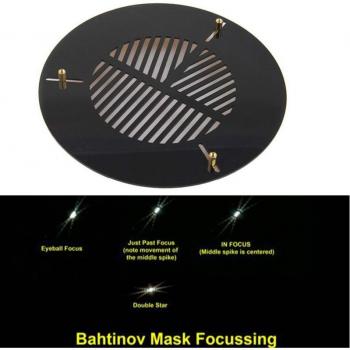 Telescope Dew Shield with Bahtinov Focus Mask 60-300mm