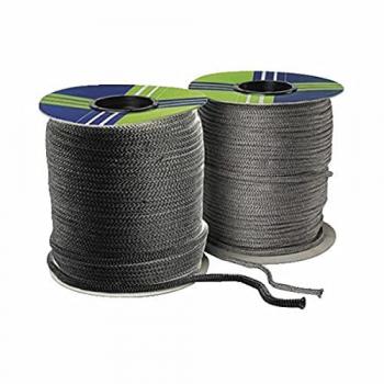 Tresse noire TRICOTEX 8mm 5m pour cheminées