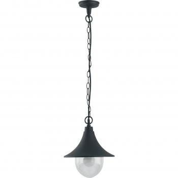 Sospensione Pavia Nero in Acrilico e Alluminio 1xe27 Ip44 26X98Cm