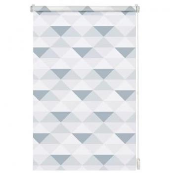 ClearAmbient Easyfix Rollo blickdicht grau/weiß 150 x 75 cm