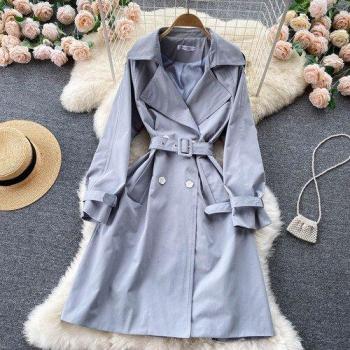 Abrigo Vintage Doble Botonadura Rosa/Azul/Beige